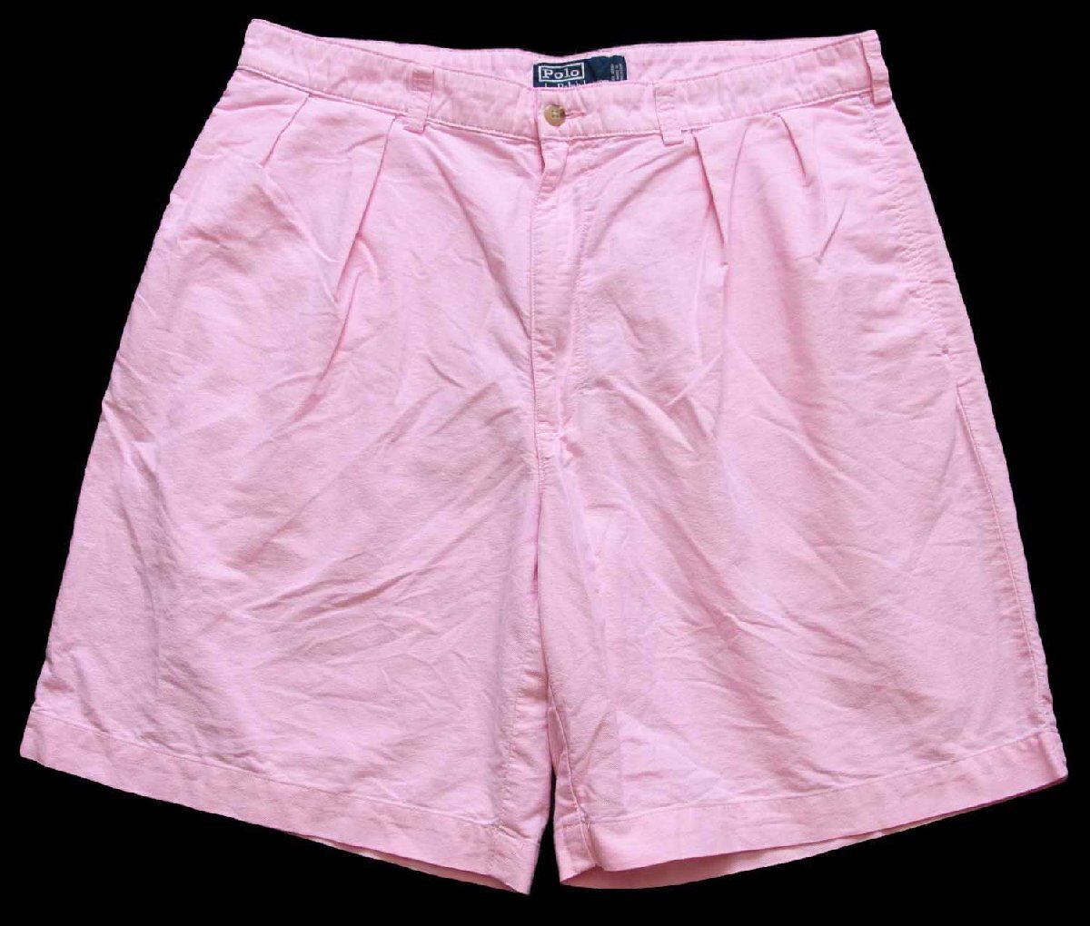 90s ポロ ラルフローレン TYLER SHORT ツータック オックスフォード