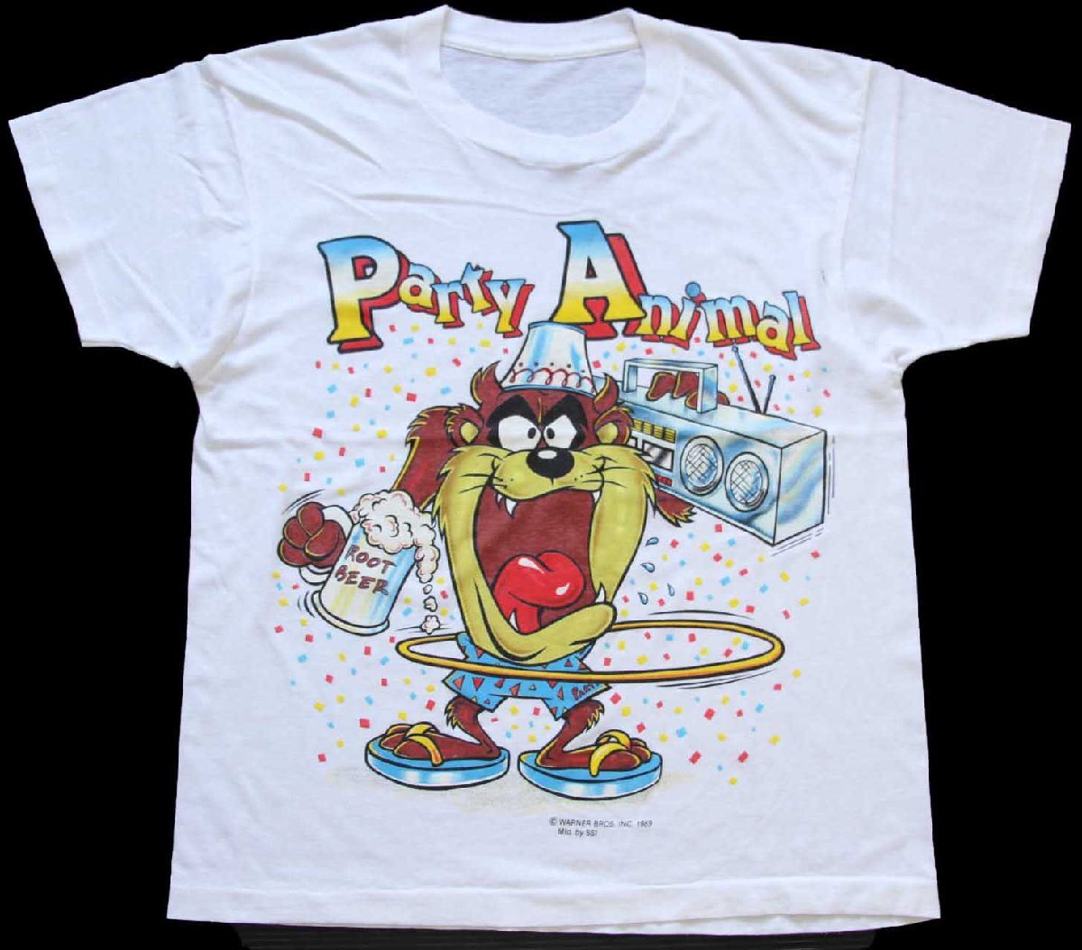 80s WARNER BROS LOONEY TUNES タズマニアンデビル Party Animal T