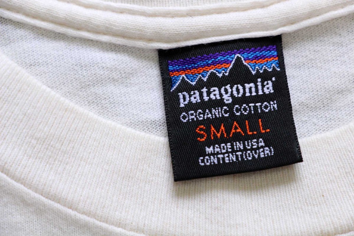 90s USA製 patagoniaパタゴニア CHOOSE ORGANIC COTTON アート