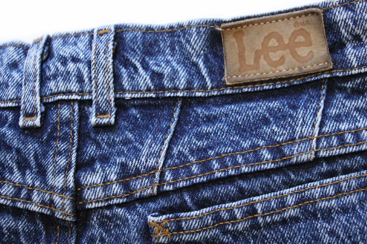 90s USA製 Leeリー 305 ケミカルウォッシュ デニムパンツ 10 MED