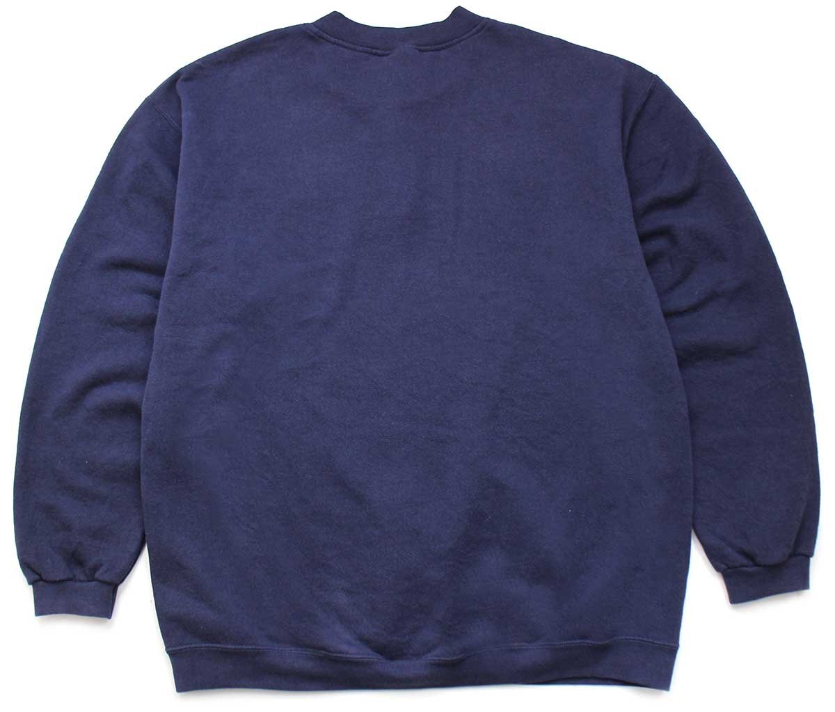 90s USA製 Leeリー 無地 ヘンリーネック スウェット ナス紺 L