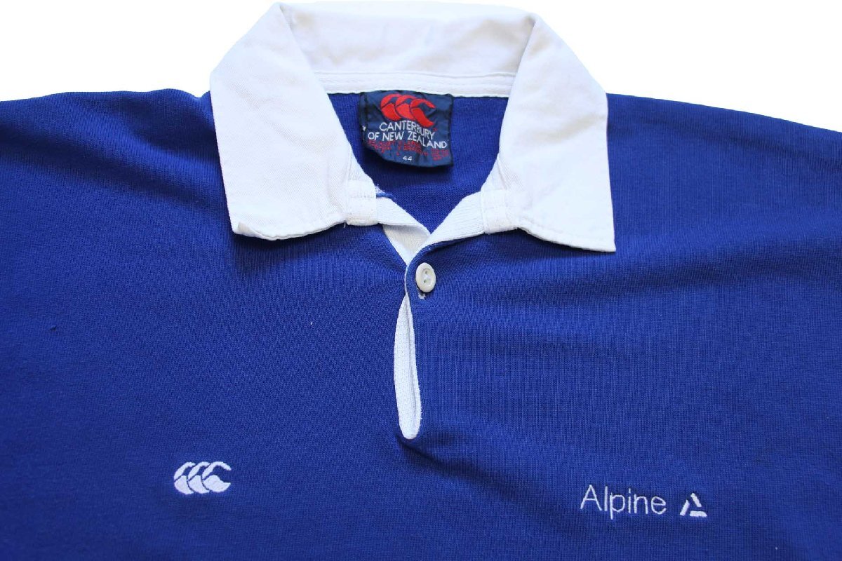 90s ニュージーランド製 CANTERBURYカンタベリー Alpine 刺繍 ラガー