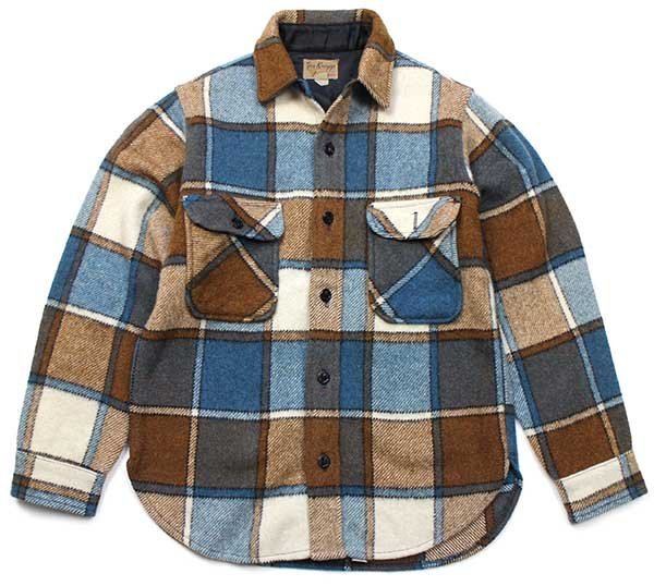 60s Fox Knapp チェック CPO ウールシャツ ボーイズ18 - Sixpacjoe Web