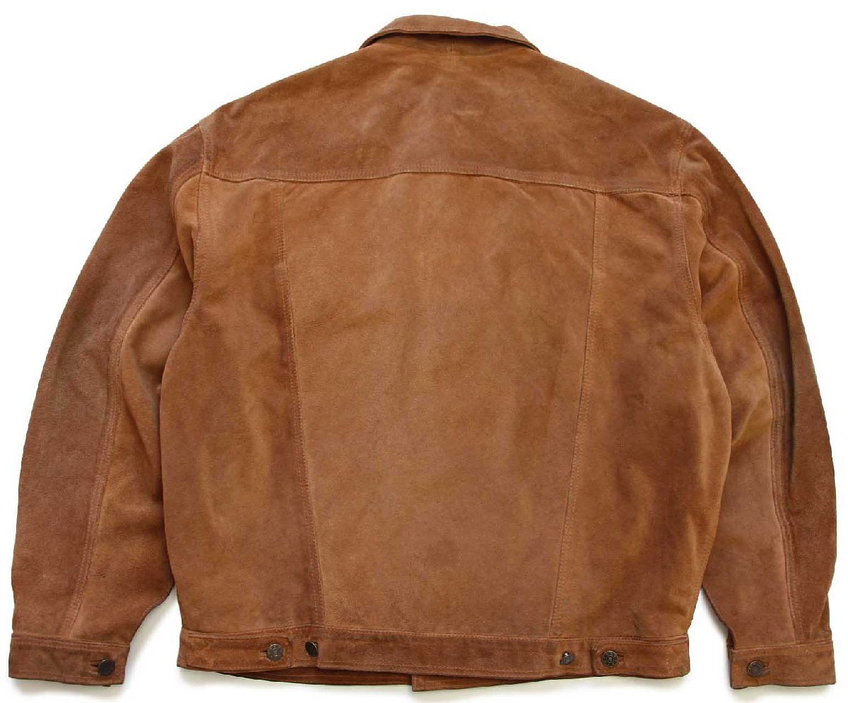 90s イタリア製 UNKNOWN サードタイプ スエード レザージャケット 4