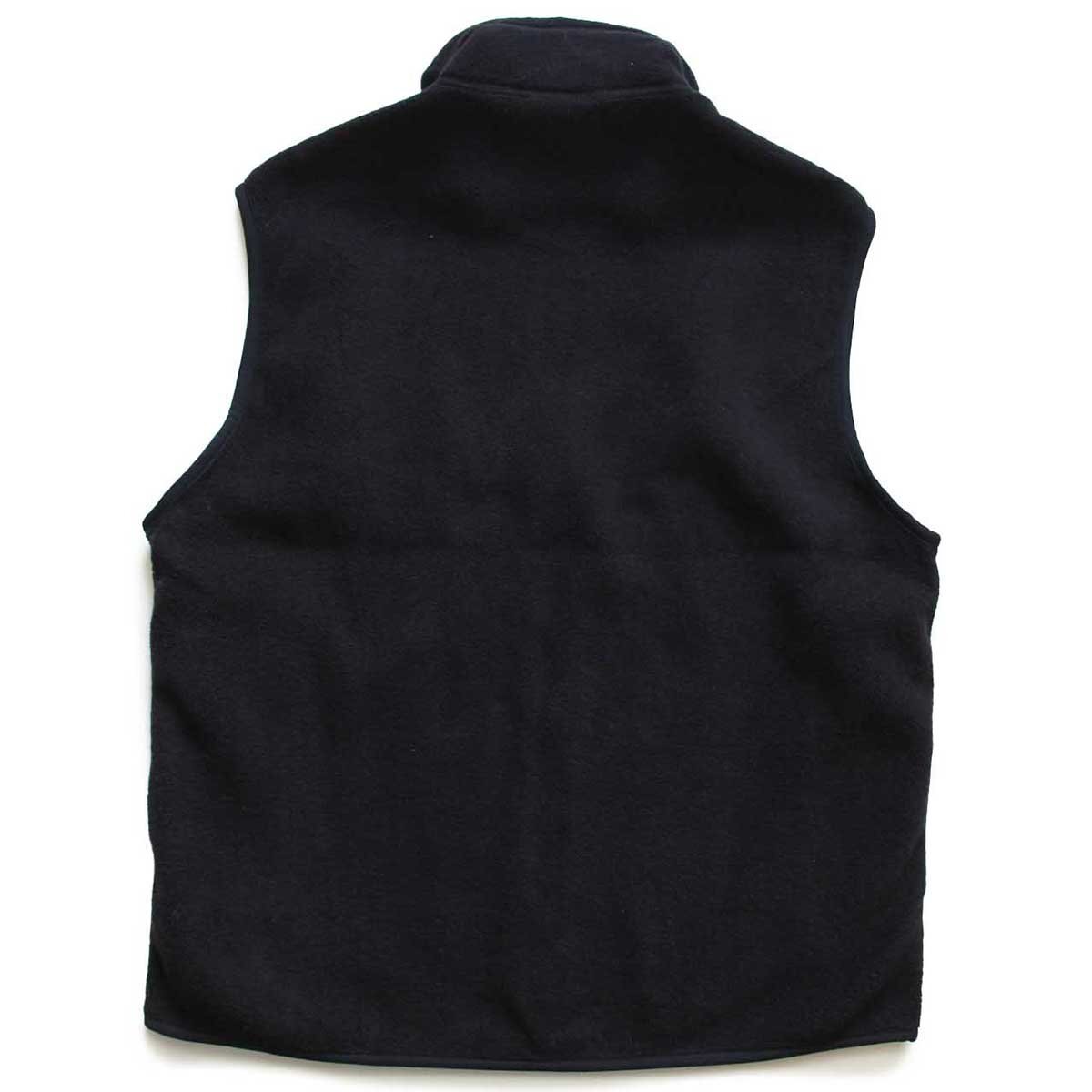 90s USA製 patagoniaパタゴニア ロゴ刺繍 シンチラ フリースベスト 黒
