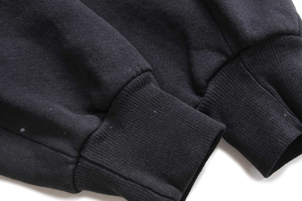 90s USA製 BIKE 無地 スウェット 黒 フェード XL☆ブランク