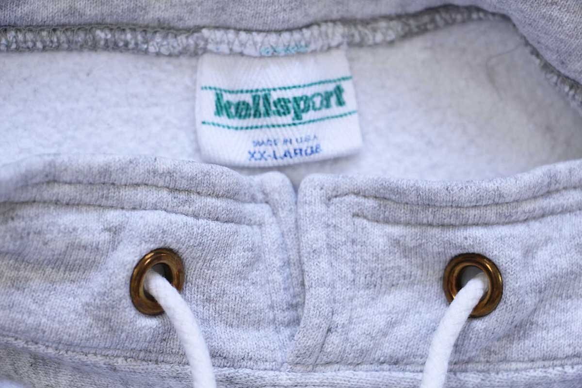 90s USA製 Kellsport RHODE ISLAND 刺繍 スタンドカラー リバース