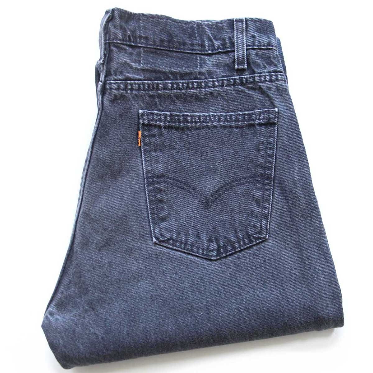 90s USA製 Levi'sリーバイス 505 ブラック デニムパンツ W36 L32