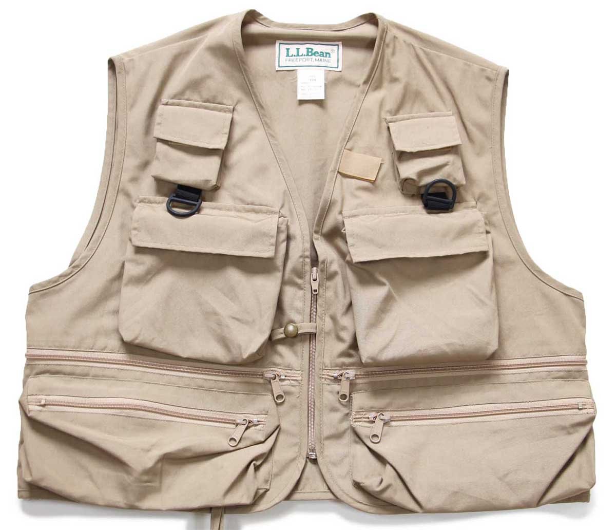 80s L.L.Bean フィッシングベスト グレーベージュ L - Sixpacjoe Web Shop