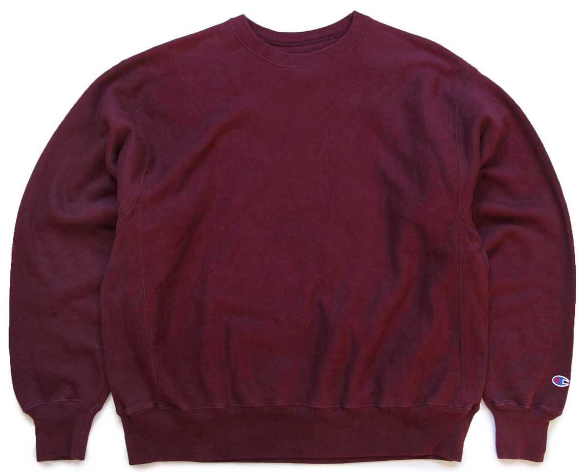 00s Championチャンピオン 無地 目無し リバースウィーブ スウェット