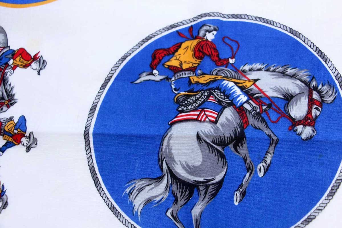 USA製 WAMCRAFT カウボーイ柄 バンダナ - Sixpacjoe Web Shop