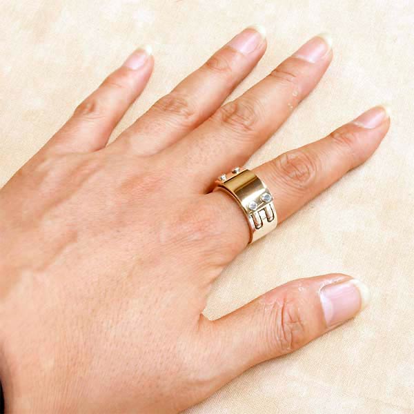 Dr MONROE(ドクターモンロー) シルバー リング K18YG 18金コンビ