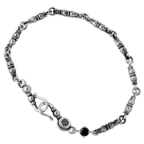 AQUA FORTIS(アクアフォーティス) シルバー ブレスレット ブラック