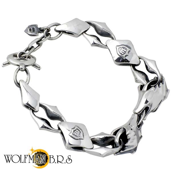 WOLFMAN B.R.S (ウルフマンB.R.S) ウォー ウルフ W ヘッド シルバー