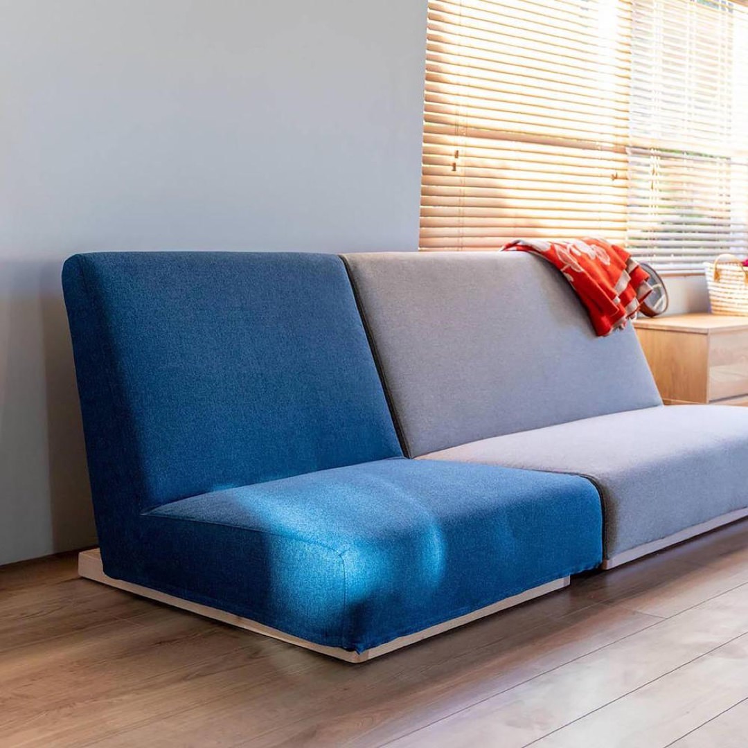 SIEVE】 フォーム ローソファ 1人掛け ブルー(ブルー): SIEVE｜SIEVE
