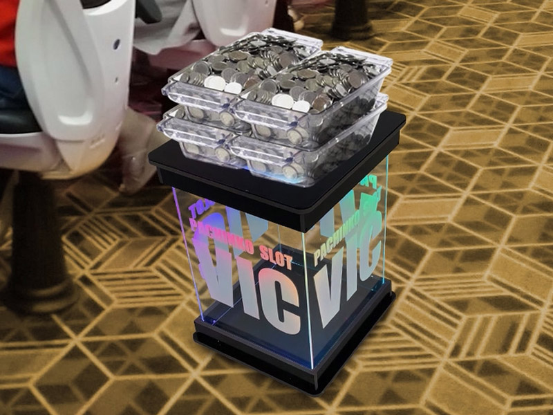 ホール装飾のパチVにて、新製品「ドルスタ LED側面発光 キャスター付き