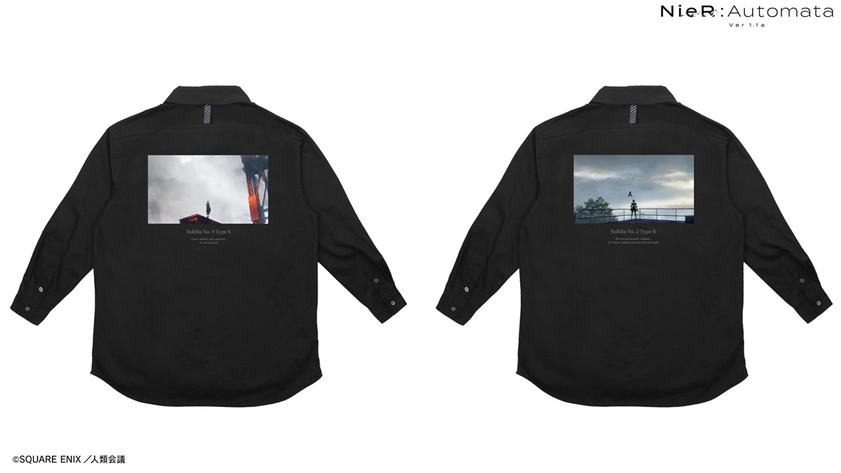 New NieR Automata Shirts Show Anime Scenes - Siliconera
