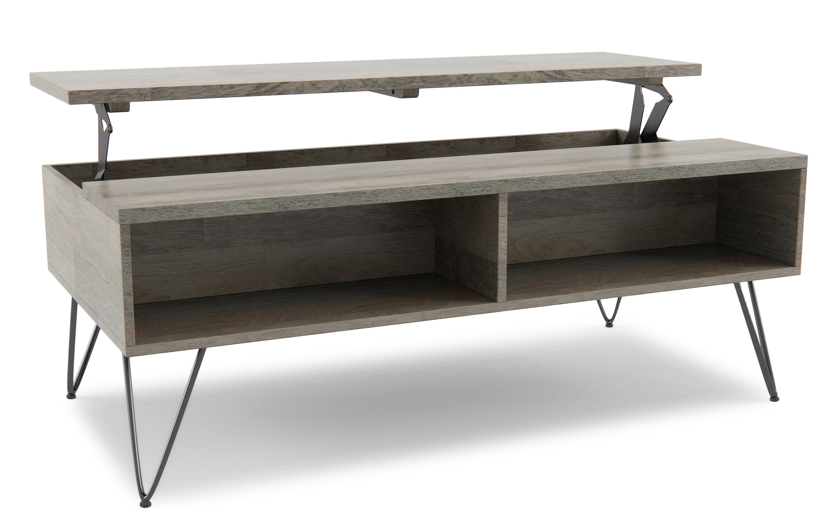 Industrial Lift Top Coffee Table | Hunter Coffee Table – Simpli Home