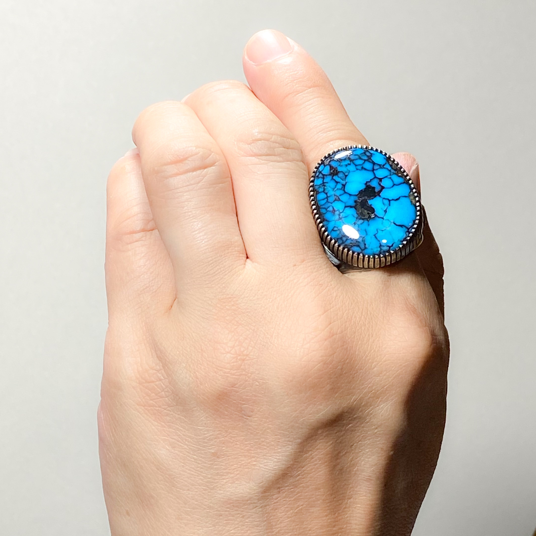 Godber Turquoise Original ring 273 | ターコイズ・メンズシルバー