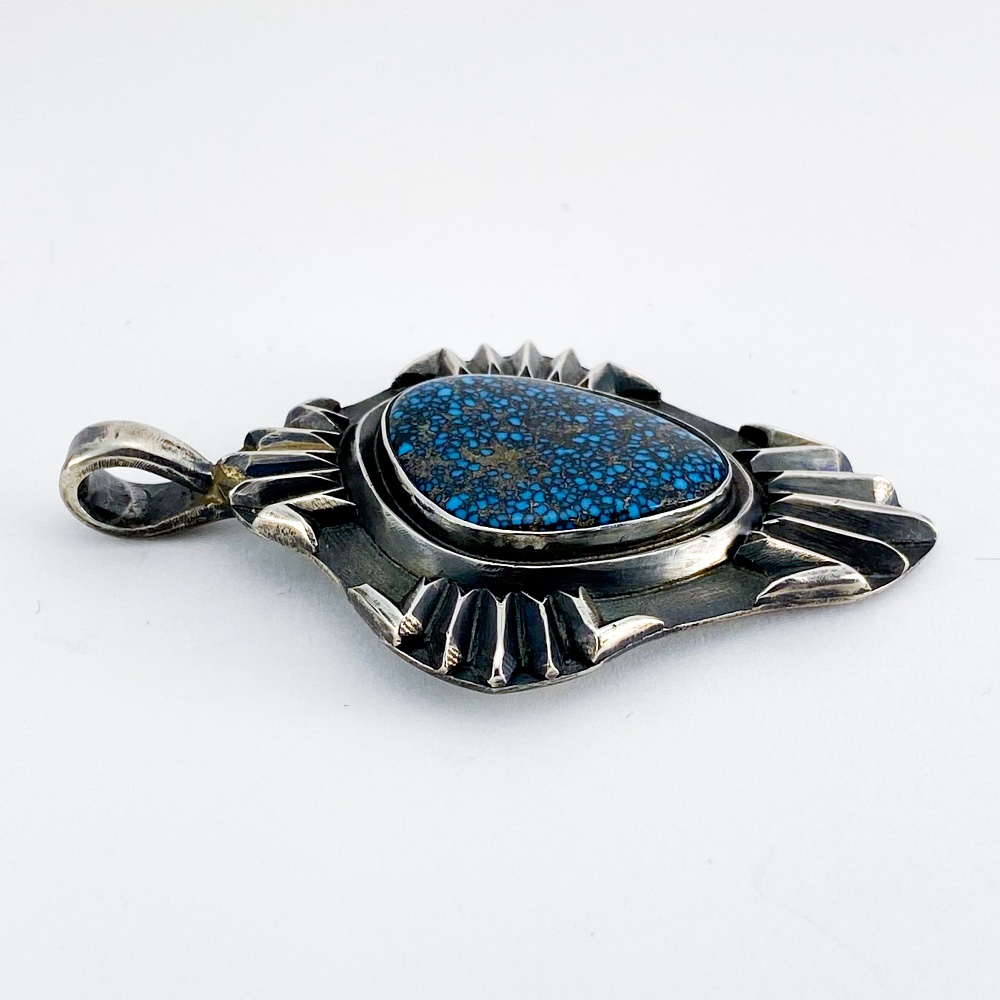 Original Lander Blue Pendant top 066 | ターコイズ・メンズシルバー