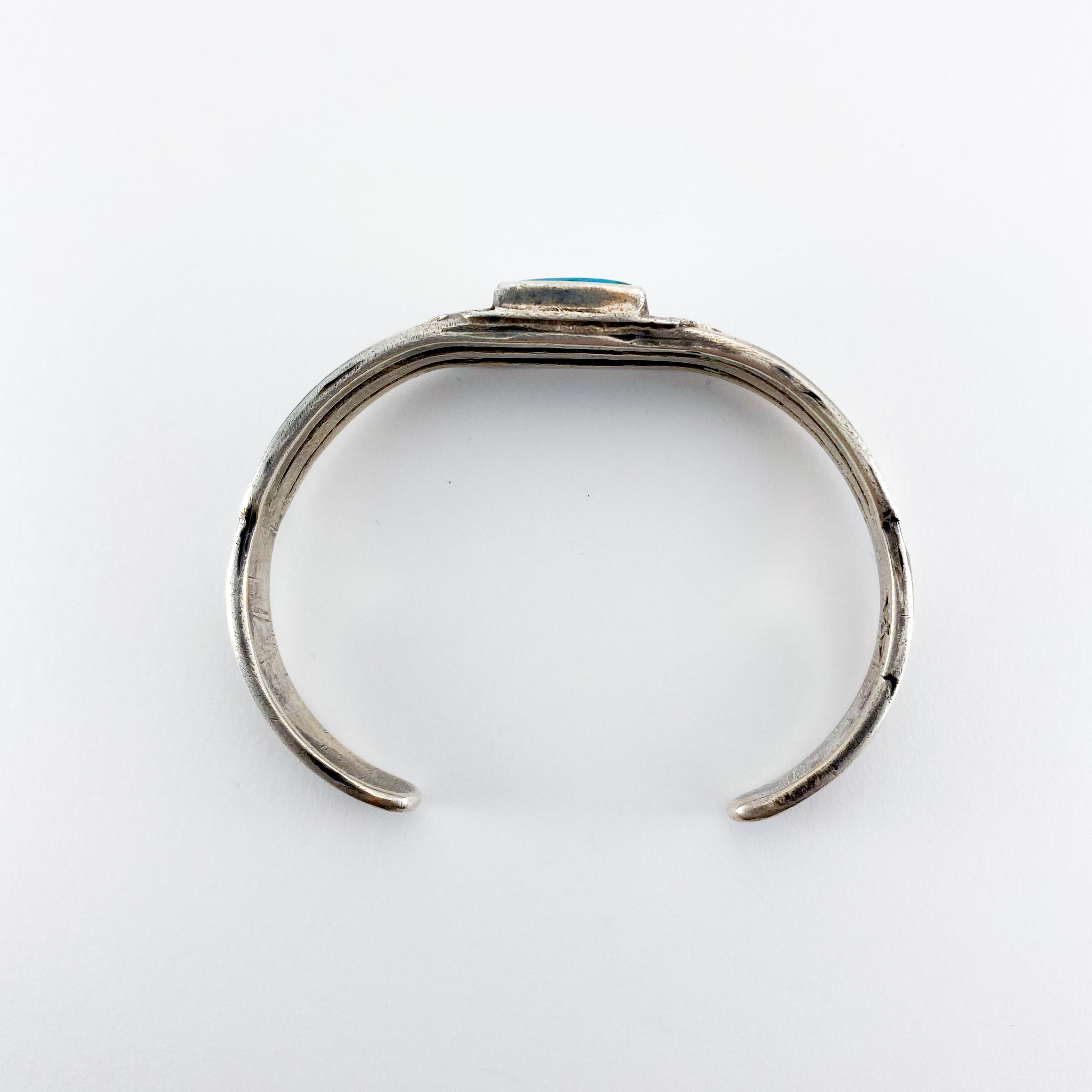 Austin Wilson Blue gem Bangle 405 | ターコイズ・メンズシルバー