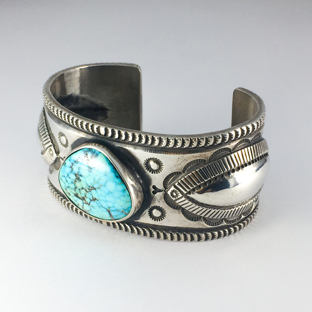 Clendon Pete ターコイズMt.バングル258 | ターコイズ・メンズシルバー