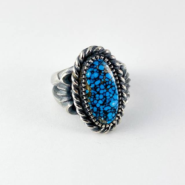 Number Eight original ring 261 | ターコイズ・メンズシルバー