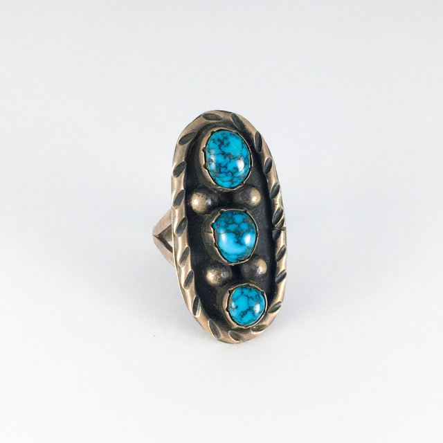 インディアンジュエリー ビンテージ リング 168 | ターコイズ・メンズ