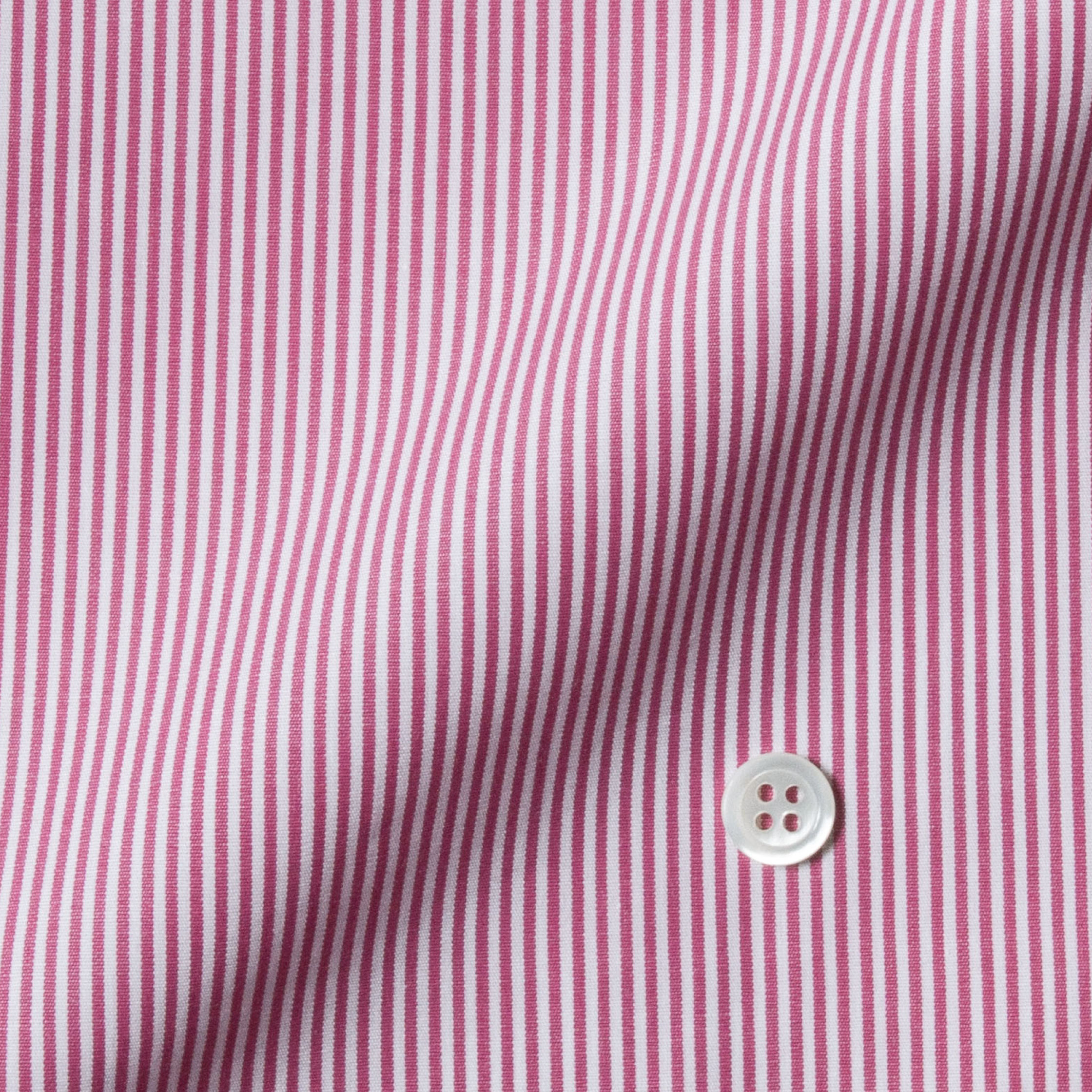 2Y76】 ブロード ブロックストライプ (ホワイト×ワインレッド