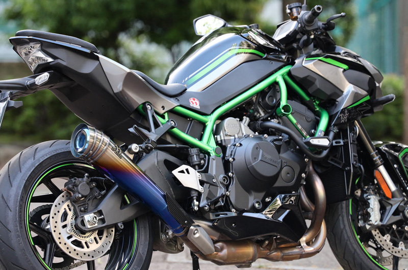 Kawasaki Z H2 (2BL-ZRT00K/8BL-ZRT00R) POWERBOX メガホン チタン