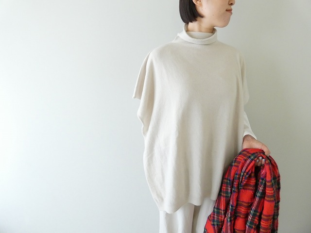 evam eva(エヴァムエヴァ) wool poncho(E253K077) | SPACE MOO