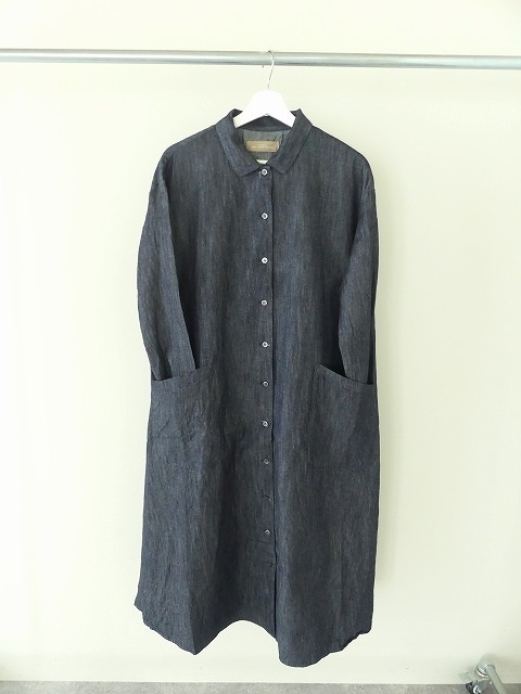 SSC 6ozデニム衿付き前開きシャツワンピース(823188) | SPACE MOO