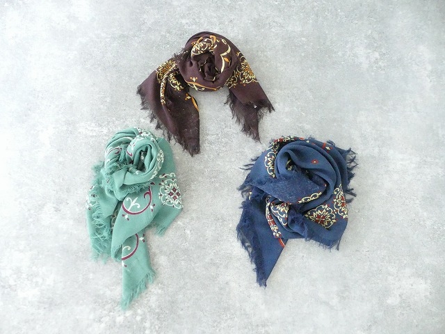 KAPITAL(キャピタル) 麻レーヨン フリンジストール ハバナナジャ(EK