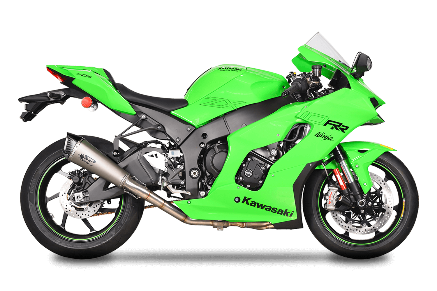 Titanium pipe and Grid-O silencer for Ninja ZX-10R