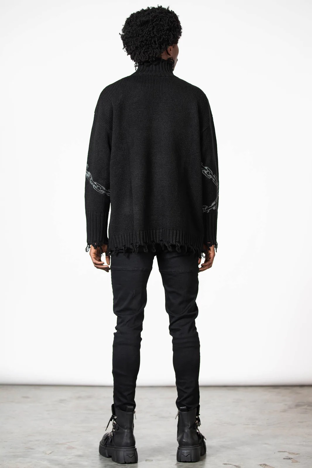 CHAINED KNIT SWEATER/ニットトップス【KILL STAR】 | Spider Rock Web