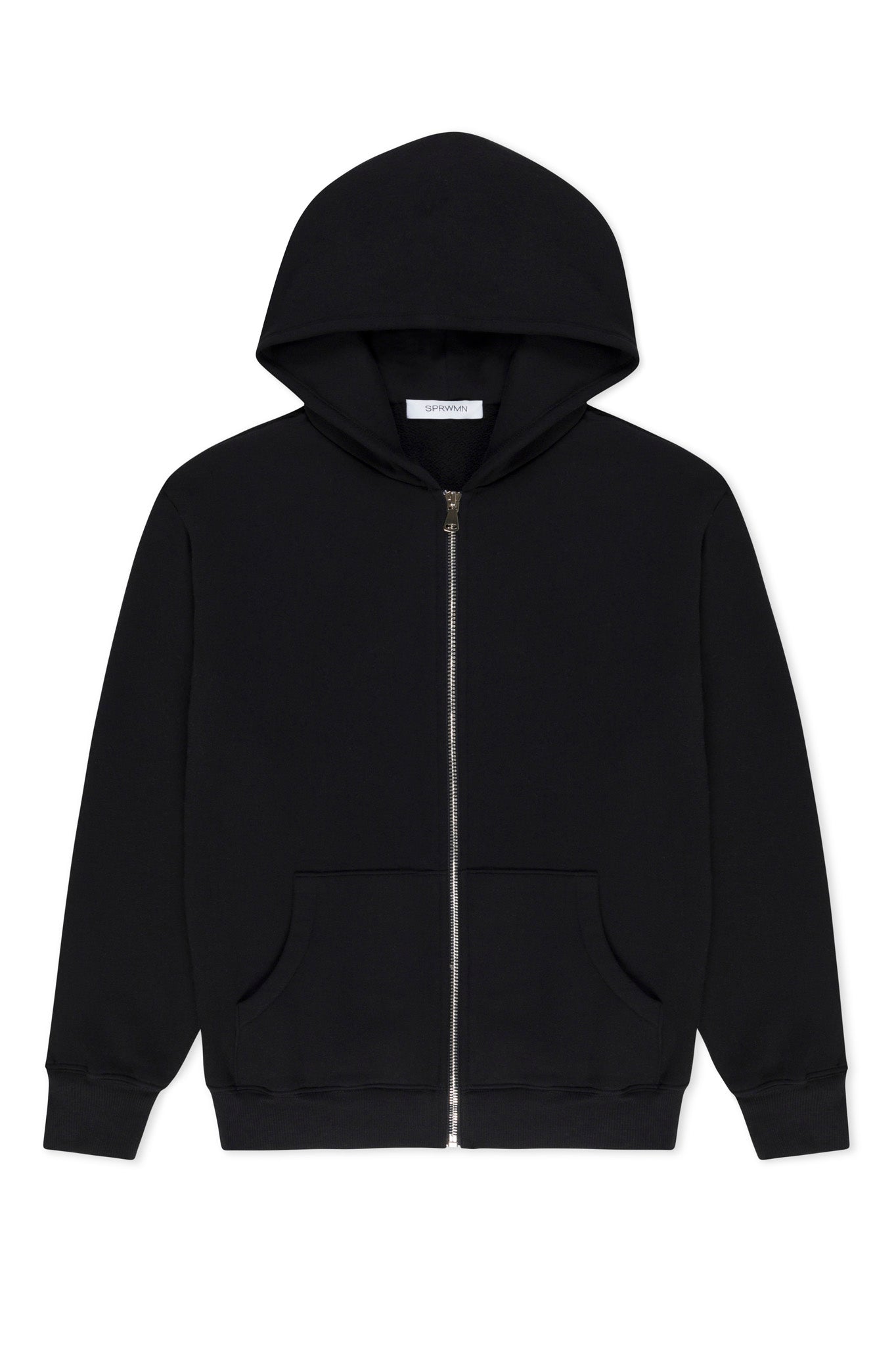 ZIPUP HOODIE BLACK – SPRWMN