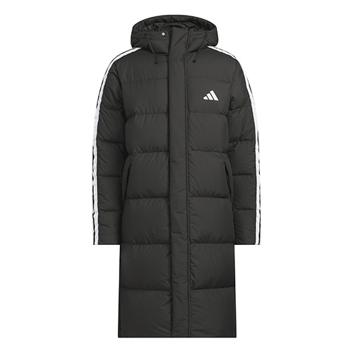 スリーストライプ ロングダウンコート／サッカーショップKAMO