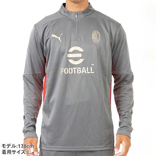 24-25 ACミラン トレーニング1/4ジップトップ／サッカーショップKAMO
