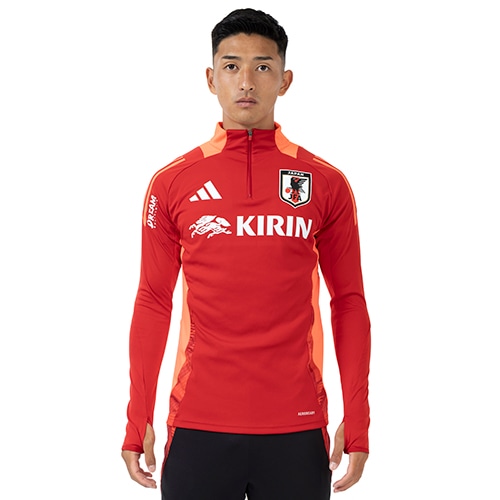 アディダス adidas KIRIN 日本代表 赤黒 トレーニング tシャツ