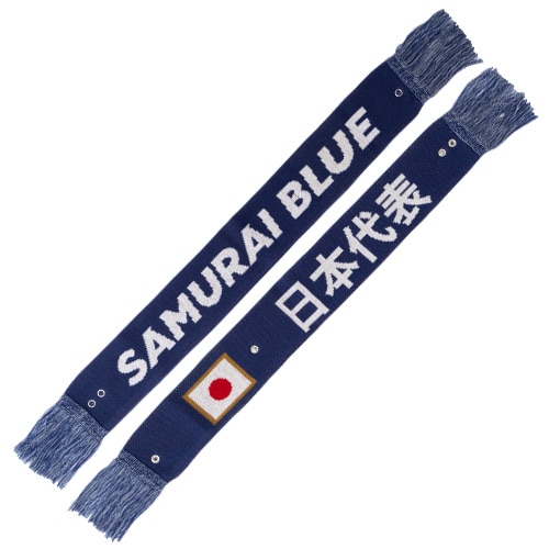ミニニットマフラー(SAMURAI BLUE)／サッカーショップKAMO