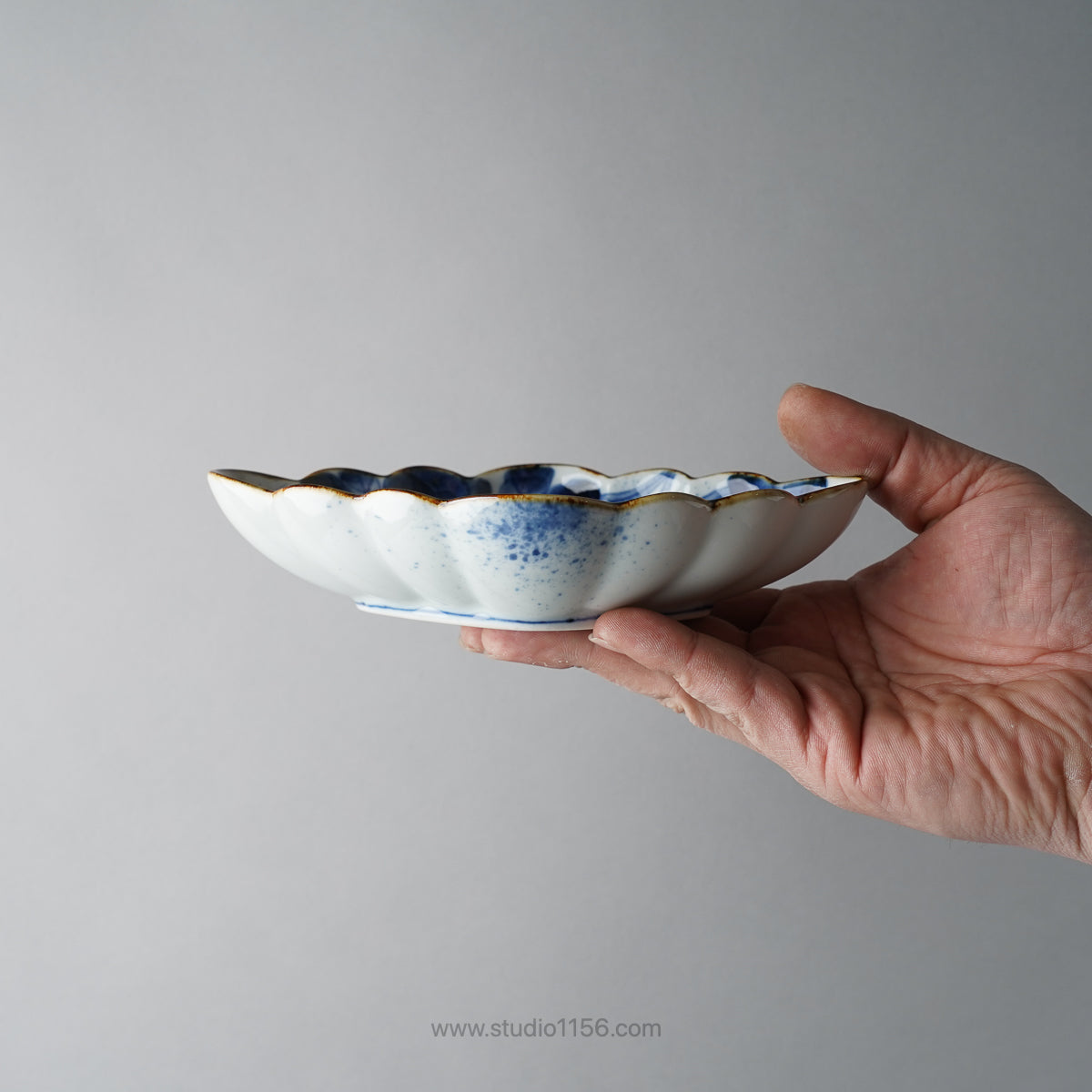 有田焼 染付 菊菱型向付 中鉢 18cm 福泉窯の通販｜Studio1156 – 【公式