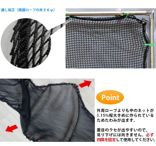 NET27 剥落防護ネット 10mm目 | ネット・網のことならプロネット