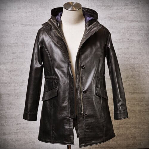 夏季限定価格】 レザー モッズコート レザーコート 本革 夏季限定価格