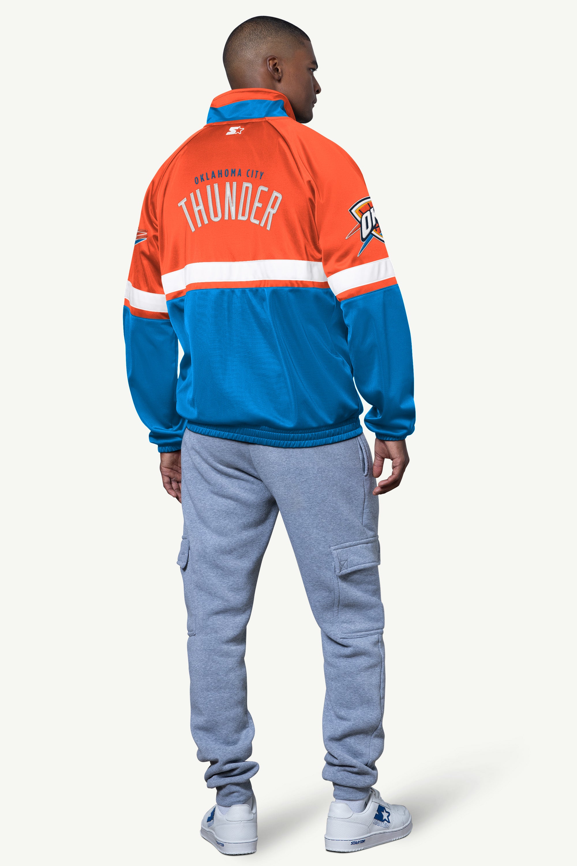 Mens Oklahoma City Thunder Veteran Track Jacket | NBA | Starter