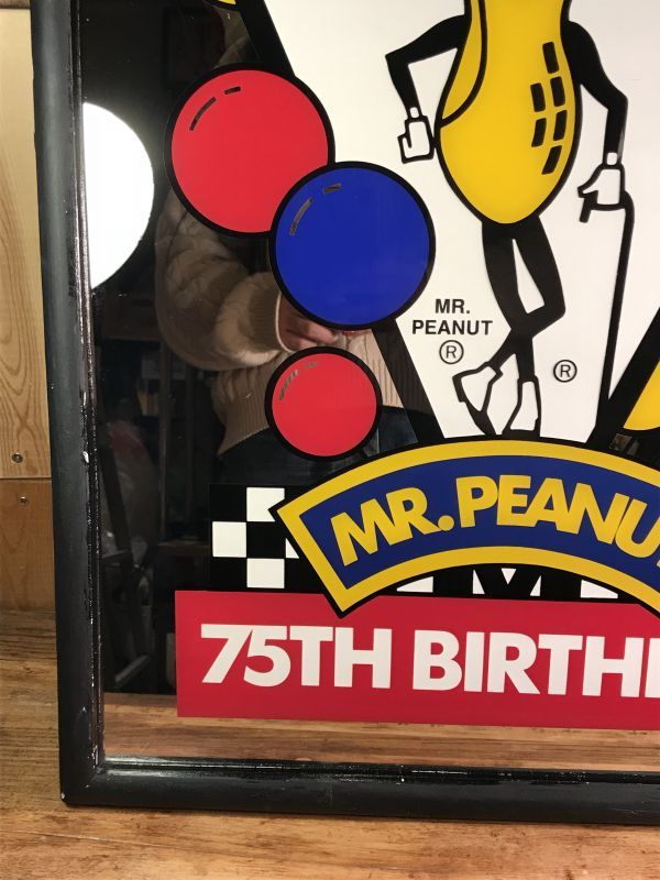 Planters Mr Peanut 75th Birthday Pub Mirror ミスターピーナッツ