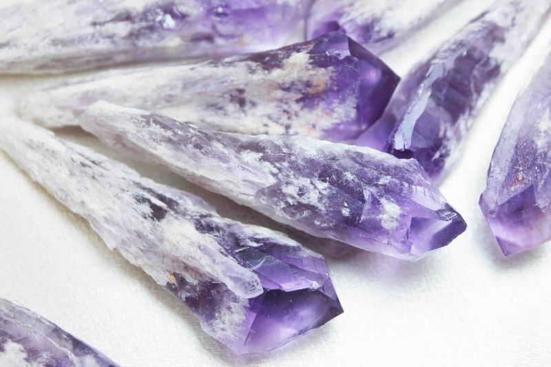 原石 アメジスト ワンド ポイント ドラゴントゥース 約3.5cmから6.5cm