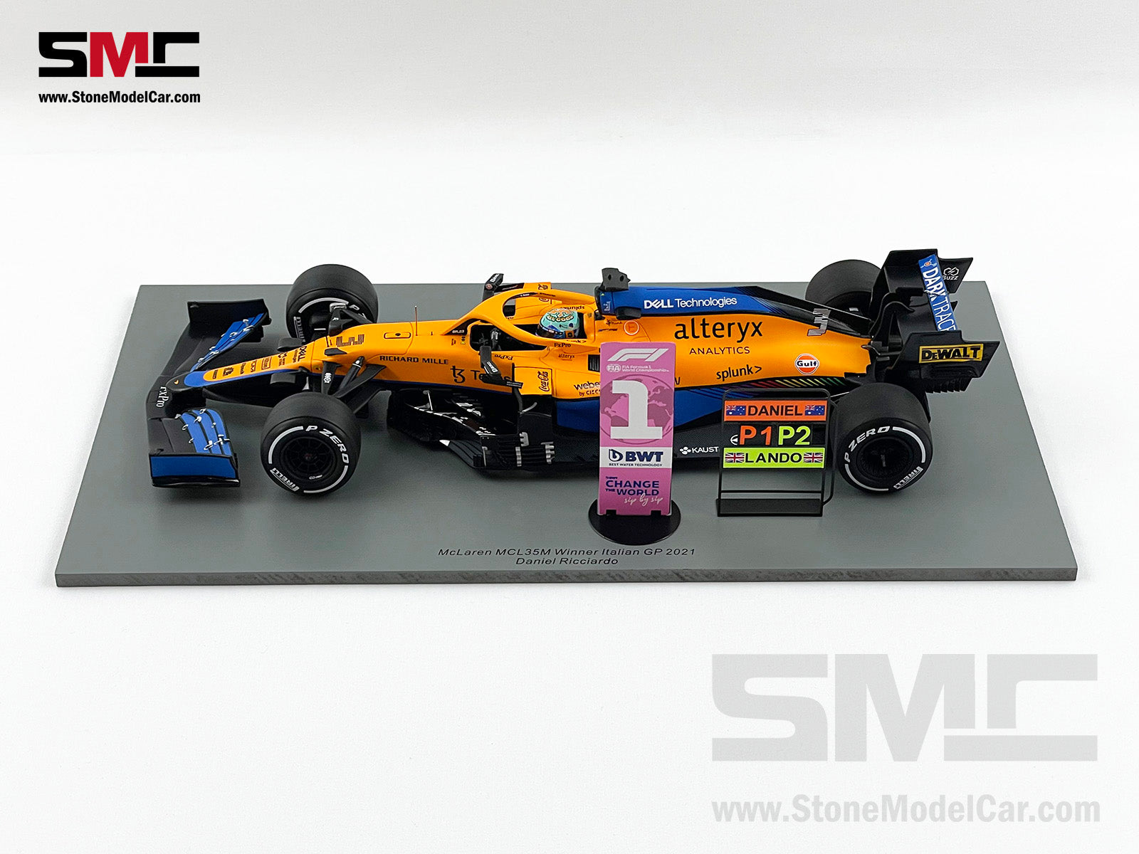 2021 Spark 1:18 Mclaren F1 MCL35M #3 Daniel Ricciardo Italy Monza