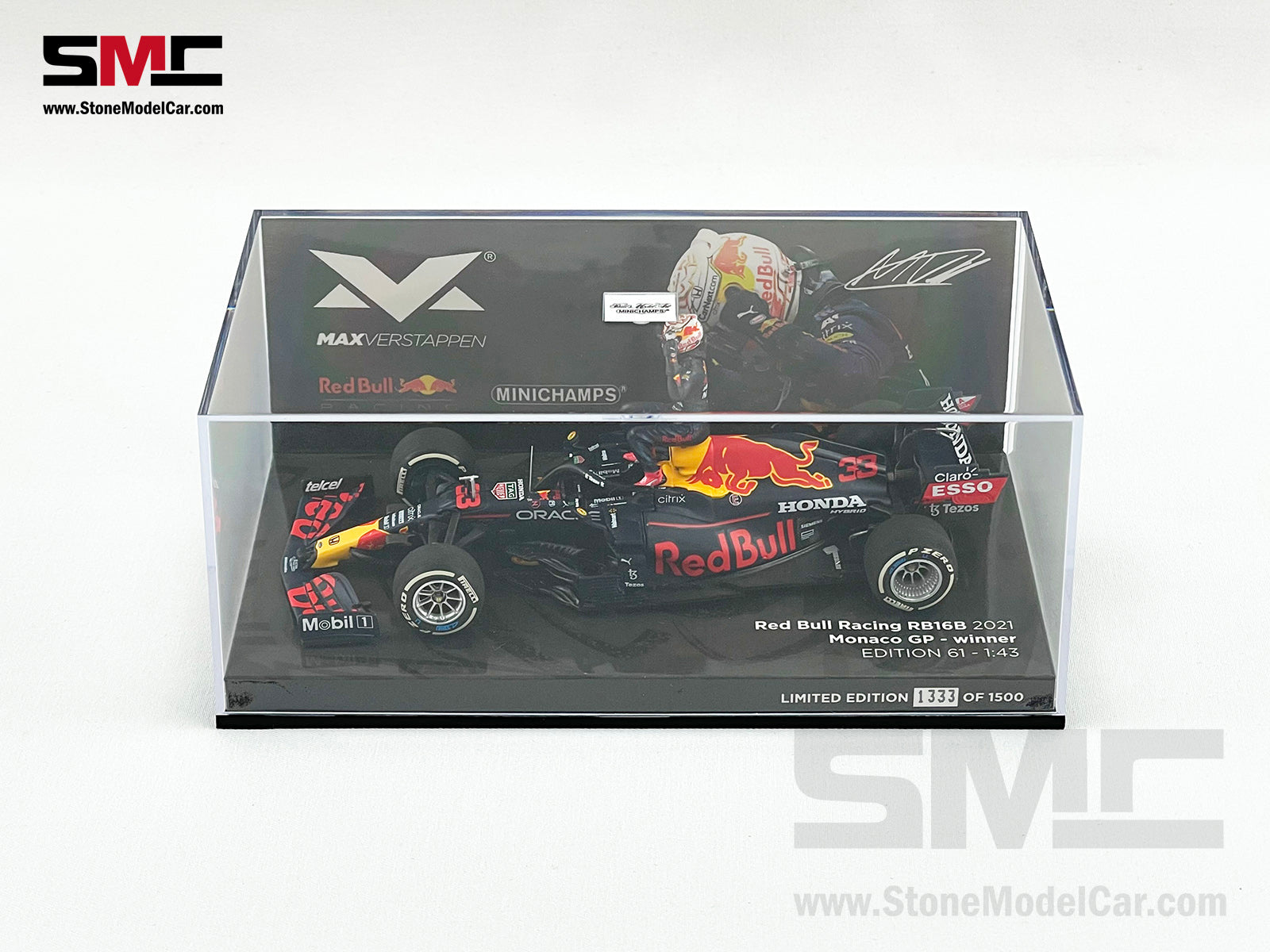 2021 F1 World Champion #33 Max Verstappen Red Bull RB16B Monaco GP