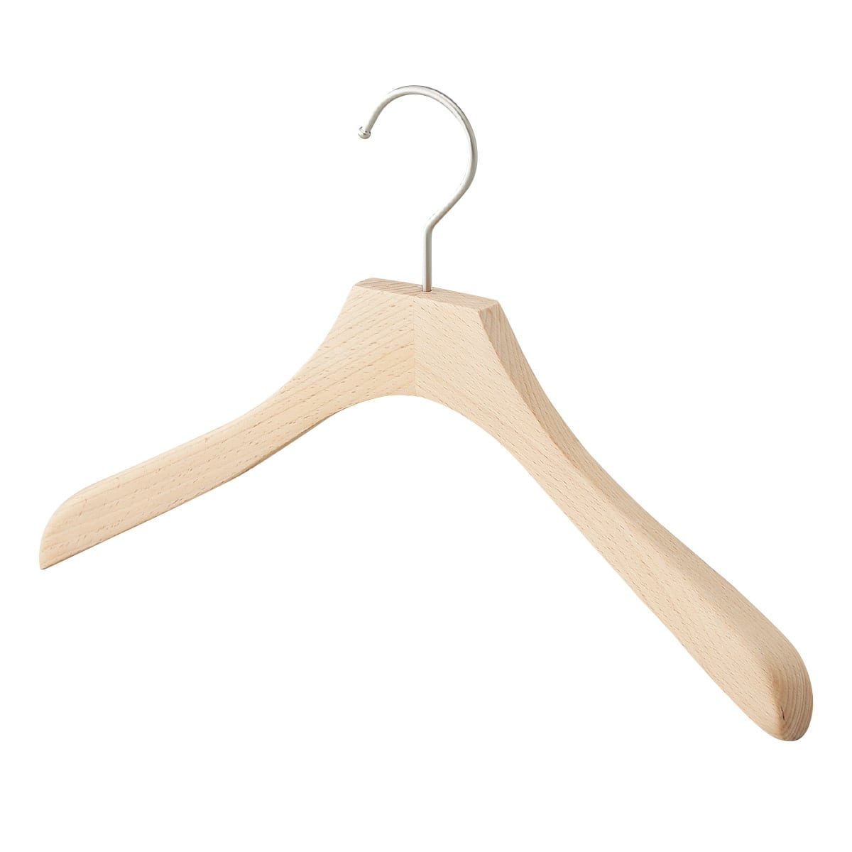 木製ハンガー(ブナ材)湾曲型 木地〔ストエキオリジナル〕 幅38cm