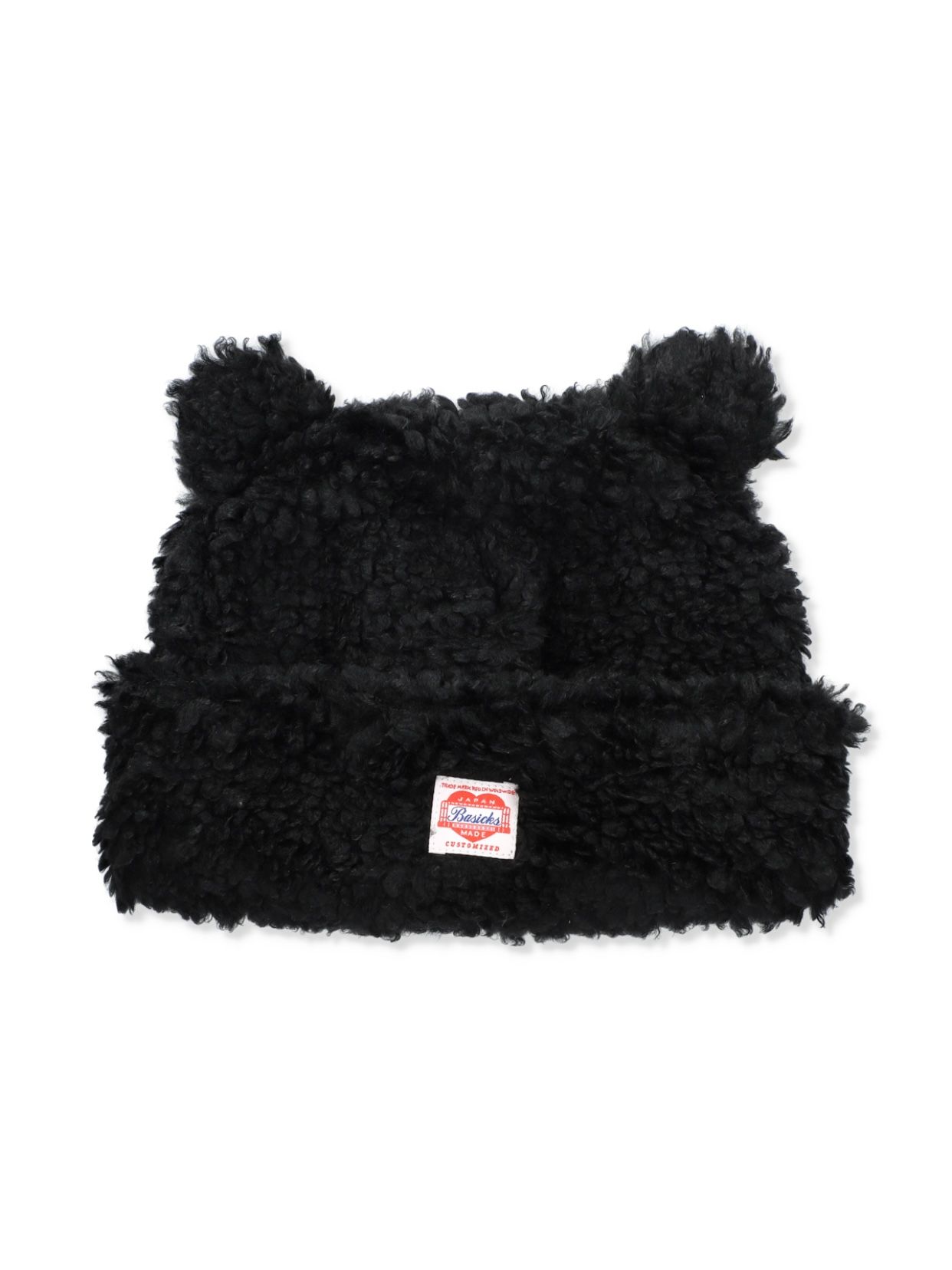 BASICKS - 【26SS】ベアー ビーニー 帽子 / BEAR BEANIE / ブラック